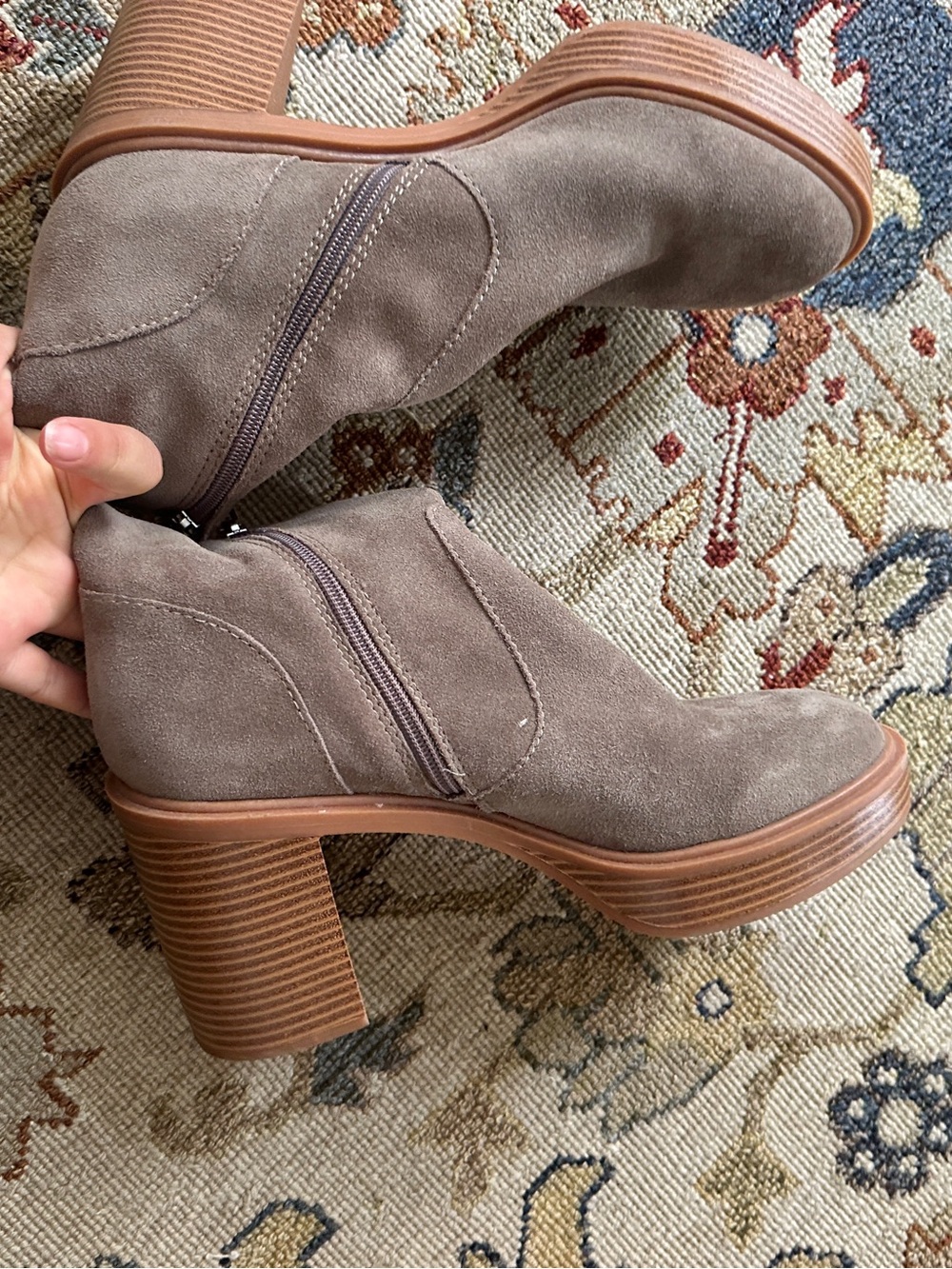 Dolce Vita Suede Platform Chunky Boots sz 9.5 - Picture 6 of 8